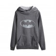 Jacket spring Batman printed long-sleeved cross-neck loose casual sweater women