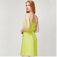 Fashion backless strap chiffon dress women's summer sexy sleeveless A-line skirt