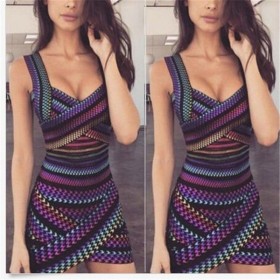 Spring and summer new dress sleeveless printed short skirt one-step skirt women
