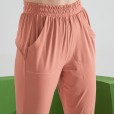 New nude sports casual pants female high elastic loose feet pants breathable running sports nine points pants female summer