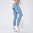 New mesh splicing nylon high waist hip hip sports tight trousers yoga sports pants women