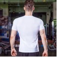 Men's PRO fitness sports running tights T-shirt hot selling stretch quick-drying short-sleeved shirt 4001