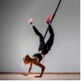 The fifth generation of aerial yoga vitality belt indoor yoga flying dance belt Pilates magic lanyard hanging bungee belt