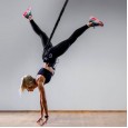 The fifth generation of aerial yoga vitality belt indoor yoga flying dance belt Pilates magic lanyard hanging bungee belt