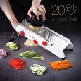 Stainless steel multi-function vegetable cutter press type hand-drawn potato radish slice shredder