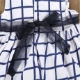 Children's skirt summer new product infant girl sleeveless plaid dress