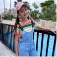 Girls summer suits new girls big children's overalls children's fashionable two-piece suit