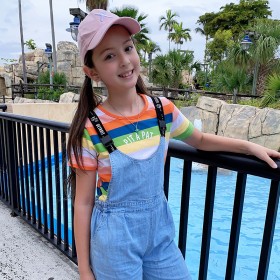 Girls summer suits new girls big children's overalls children's fashionable two-piece suit