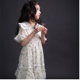 Children's small fresh dress girl chiffon fairy princess skirt summer big boy parent-child dress