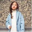 Girls' double-sided wool coat children's jacket