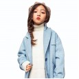 Girls' double-sided wool coat children's jacket