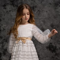 Children's clothing princess skirt flower girl mesh white pettiskirt girl middle-aged boy dress skirt