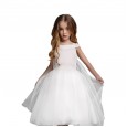 Children's princess skirts, big children's piano performance clothes, summer flowers girls, wedding dresses, skirts