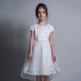 Children's dress lace princess dress dress in the big girl dress piano competition dress