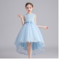 Children's dress skirt summer girl princess pettiskirt bow girl dress cotton