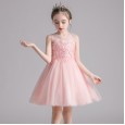 Girls' dresses, summer new princess dresses, gauze pettiskirts, big children's day performances