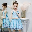 Summer new girl princess skirt vest dress new children's clothing suspender skirt