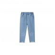 Spring new children's pants children's clothing children's trousers pentagram embroidered girls straight stretch jeans