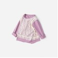 Spring new children's clothing children's long-sleeved T-shirt retro palace style girls lace bottoming shirt