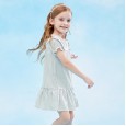 Summer new lace children's dress children's clothing foreign doll collar children's dress