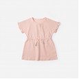Summer new short-sleeved girls dress children's clothing lace cuffs waist waist color tassel T-shirt skirt