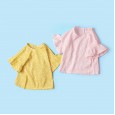 Summer new thin shirt children's clothing girls short sleeve shirt sweet polka dot fungus lace top
