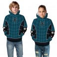 SpiderMan3D digital printing children's clothing hooded sweater autumn new children's baseball uniform