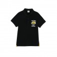 Little yellow duck summer middle-aged children's classic casual boys short-sleeved boys boys knitted lapel short T