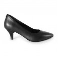 Spring leather pointed fashion OL professional single shoes women black thin heel soft bottom non-slip work shoes high heels