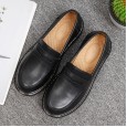 Small leather shoes female retro college style word buckle student summer jk uniform Mary Jane shallow mouth single shoes
