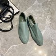 Spring women's shoes multicolor soft leather one pedal single shoe cover feet lazy shoes tide