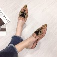 Summer fashion rhinestone fox head wild low heel tide female half slippers women