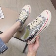 New new color sequins front lace-up strap sneakers casual wild tide women's shoes list