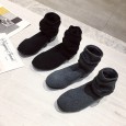 Autumn and winter new knee-length boots were thin and thick with sock boots elastic high tube stockings boots women