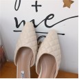 Summer models Rome flat bottom lazy Lingge OL Baotou cool female half drag tide shoes