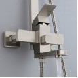 304 stainless steel square shower shower set hot and cold portable lifting top shower bath shower set