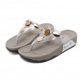 Summer wedge heel thick bottom wear pinch flat bottom flip flops sponge cake sandals 3668-16A 35-41 yards