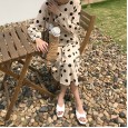 Summer new fashion lotus leaf Roman soft bottom open toe wild beach vacation tide female cool half drag