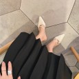 Summer Roman style fashion wild and comfortable thick with cross strap wild OL cool female half slippers