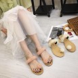 Maomao sandals and slippers women wear summer new fashion set toe flat bottom 5-29