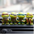 4 Q version of Ninja Turtles car decoration creative car jewelry can do hands decoration toy model doll
