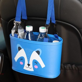 Car cartoon creative hanging type car storage bucket car multifunctional seat back trash bin storage box