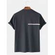 Men Casual Cartoon Print Loose Short Sleeve T-Shirts - White S 