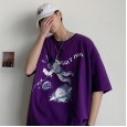 The new summer t-shirt boy trend loose wild style short sleeve tide brand