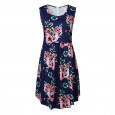 Maternity Wear Sleeveless Printed Dress Nursing Wear