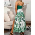 Sleeveless printed dress