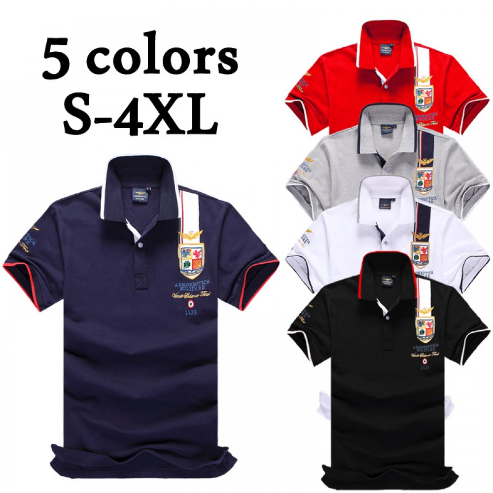 Men's polo shirt men's lapel short-sleeved T-shirt Air Force One Hot Sale 894 #