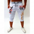 Hot sale autumn new men's cropped trousers sail sail digital printing fashion casual sports pants