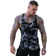 Men's vest muscle fitness camouflage shirt men's outdoor sports breathable quick-drying vest