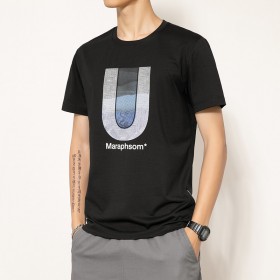 Short-sleeved t-shirt men's summer new bottoming shirt trendy tide brand loose clothes men's clothing T-shirt half sleeve